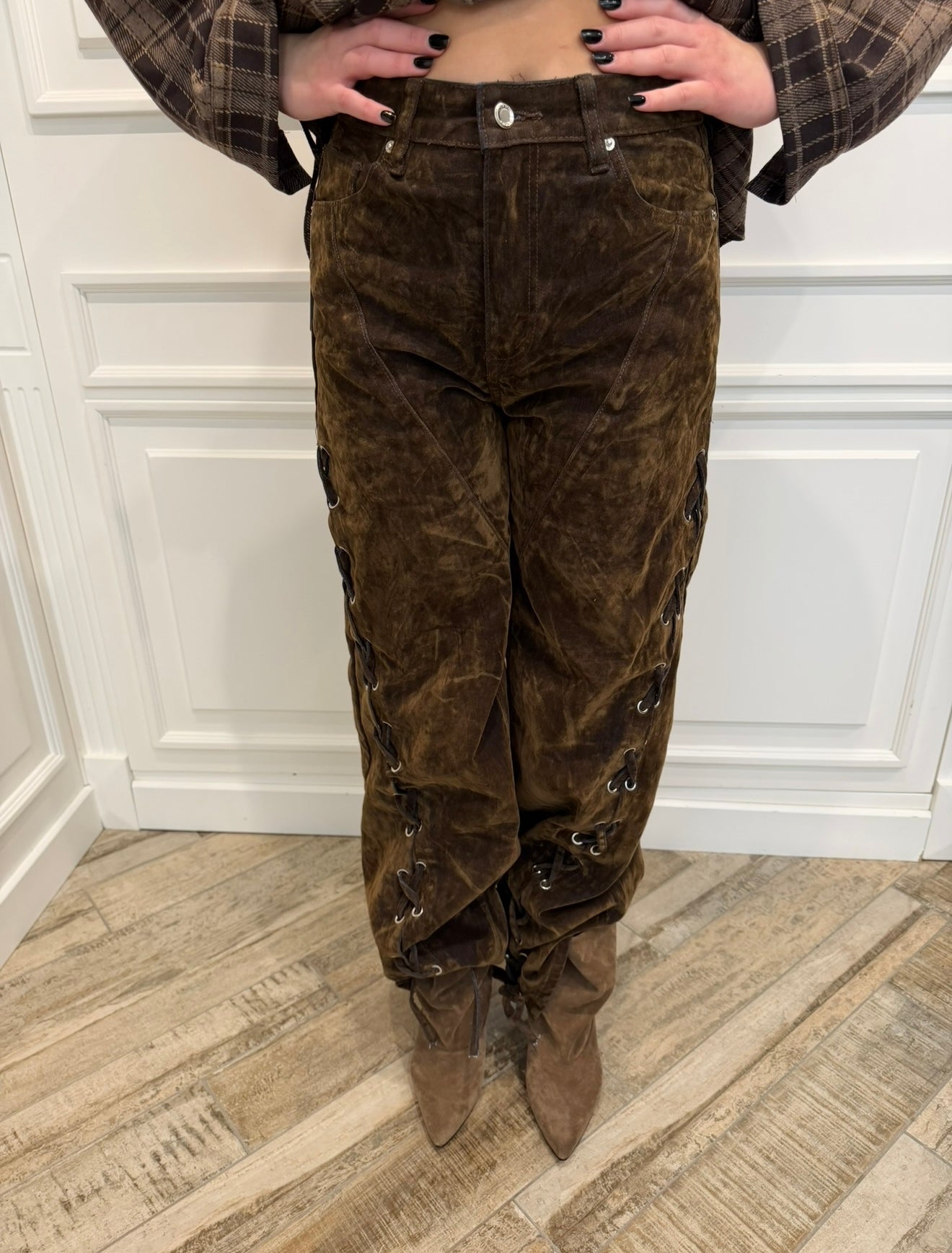 Jeans Velluto Treccia