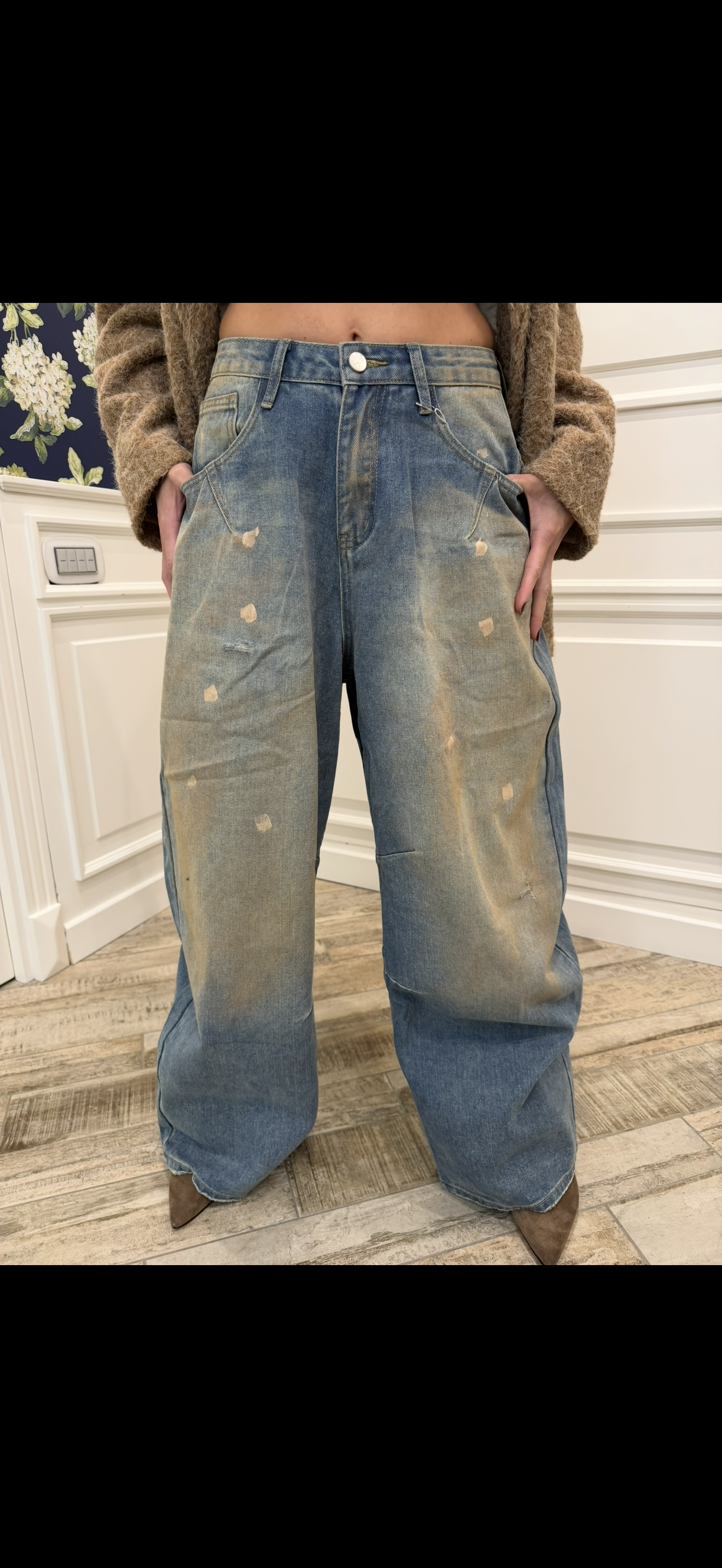 Jeans Arancio Wide Leg